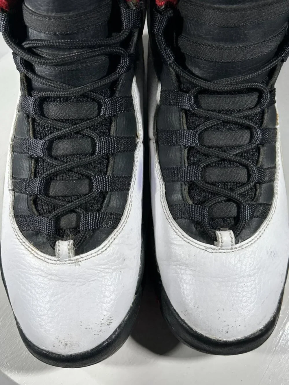 Nike Air Jordan 10 Retro Boys Basketball Sneakers Size 6 6Y White Leather Shoes